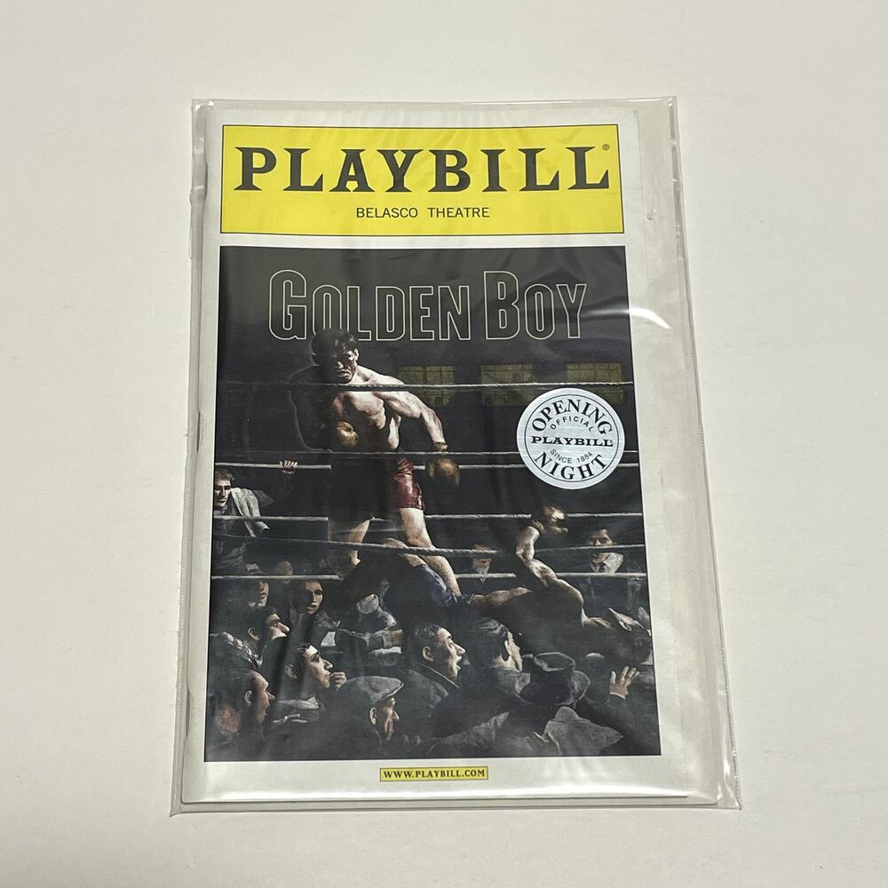 Golden Boy Opening Night Playbill Broadway Tony Shalhoub Yvonne Strahovski